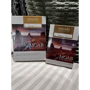 MOAB by Legion Entrada Rag Natural 190 Double Sided 5x7 (25) 4x6 (50) NEW